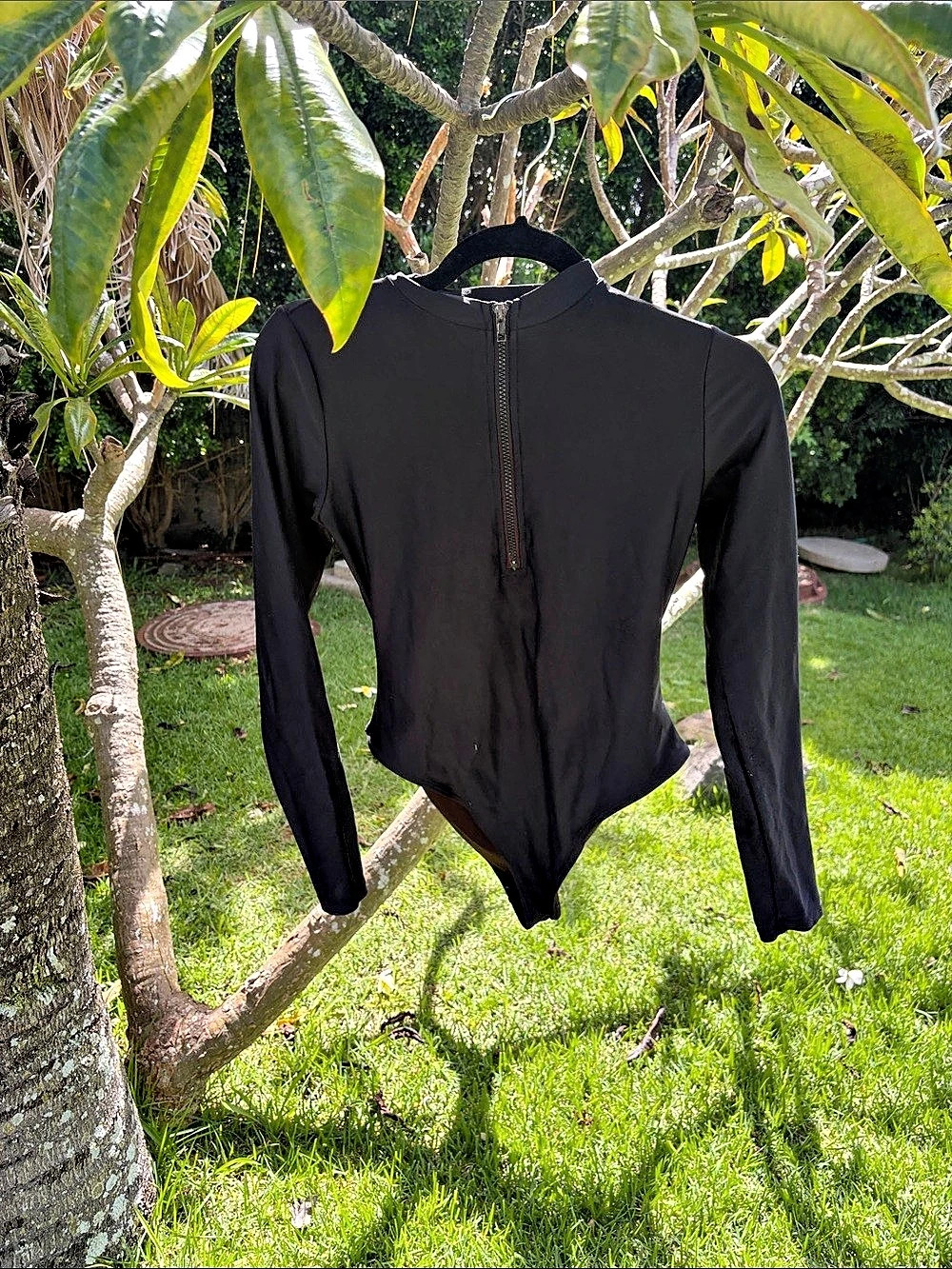 Black Long Sleeve One-Piece